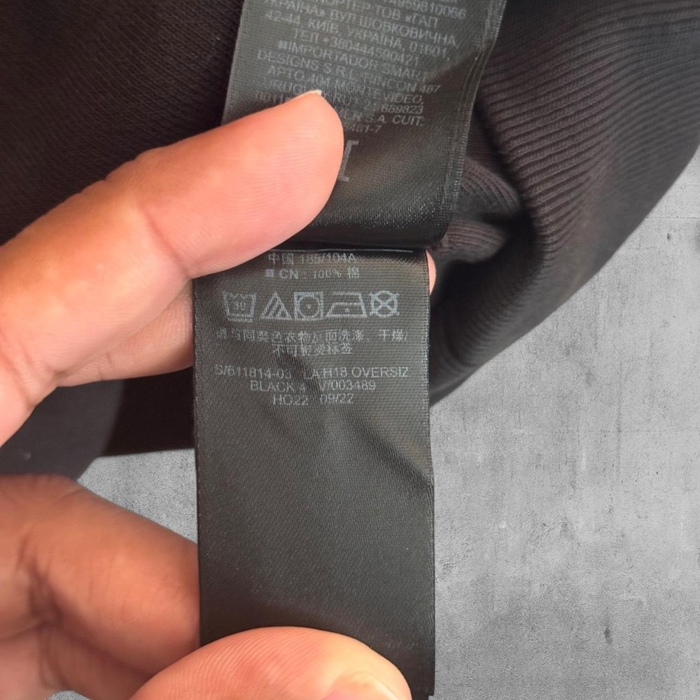 Yeezy Gap LA H18 oversized mainline black hoodie size L - Picture 5 of 7